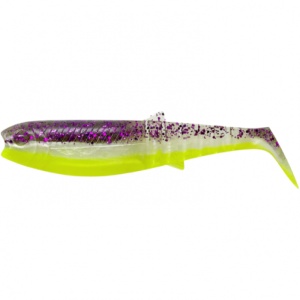 Savage Gear Cannibal Shad 6.8cm 3g 5buc/plic Purple Glitter Bomb