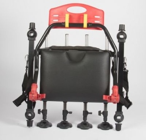 Scaun FilFishing FilexFeeder – Kit complet cu braț telescopic montat, picioare de 100cm și husă de transport inclusă