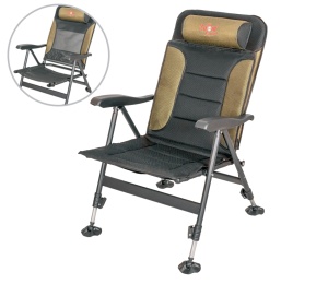 Scaun Pescuit Carp Zoom Recliner 2in1 Mesh Armchair, 35-50cm, 110kg+