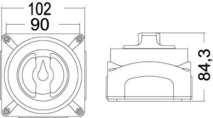 Selector baterii Osculati MK III 300/450A – Control profesional dual-circuit și paralel de urgență pentru ambarcațiuni moderne.