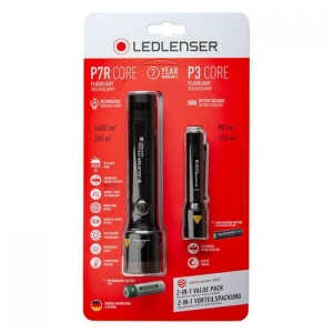 Set Ledlenser P7R Core și P3 Core cu lanternă puternică și mini lanternă compactă