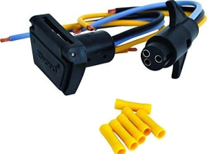 Set Priză și Ștecher Motor Electric Attwood, 12V/24V, 3 Fire 10-Gauge, Heavy-Duty