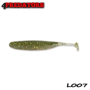 Shad 4Predators Finesse Impact Floating Olive-Holoclear