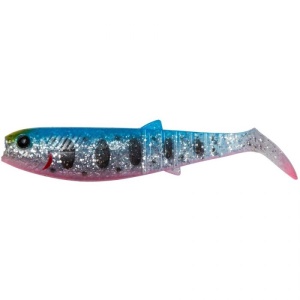 Shad Savage Gear Cannibal Shad 10cm 4 buc/plic Blue Pink Smolt UV