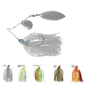 Spinnerbait Colmic Herakles Flatter Tandem, 7g, Chartreuse White