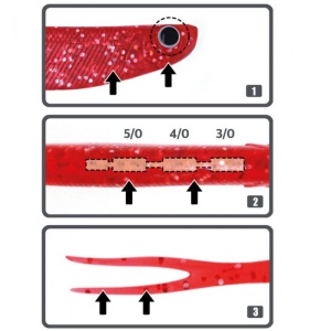 Split Tail Damiki Ark Shad 12.7cm 8buc/plic - Img 5