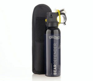 Spray autoapărare urs Walther ProSecur Bear Defender 225ml – Cel mai puternic spray anti-animal cu concentrație de 2% capsaicinoide, jet puternic de până la 10m, mâner tehnic fluorescent și toc premium de susținere inclus.
