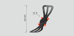 Suport Deeper pentru smartphone cu prindere elastica din silicon pe manerul lansetei de pescuit