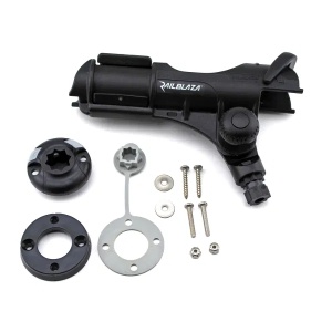 Suport Lansetă Railblaza Rod Holder II cu Bază StarPort – Sistem modular complet reglabil, fabricat din materiale rezistente UV, ideal pentru securizarea lansetelor pe orice barcă sau caiac.