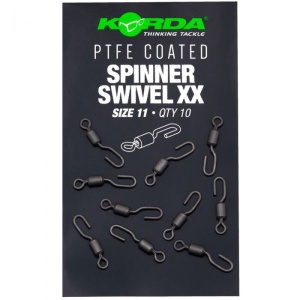 Vartej cu Agrafa Rapida Korda PTFE Spinner Swivel XX Nr.11 10buc/plic - Img 2