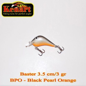 Vobler Kenart Baster 3.5cm 3g Sinking Black Pearl Orange