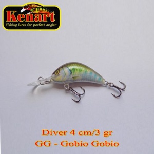 Vobler Kenart Diver 4cm 3g Floating Gobio Gobio