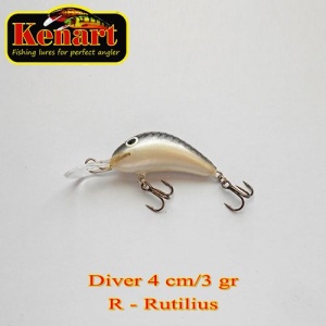Vobler Kenart Diver 4cm 3g Floating Rutilius