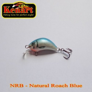 Vobler Kenart Hunter 2cm 1.5g floating Natural Roach Blue