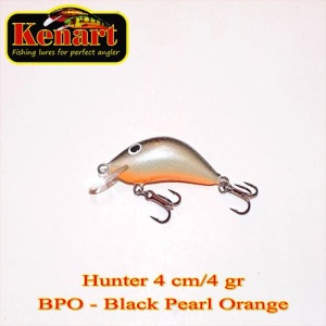 Vobler Kenart Hunter 4cm 4g F Black Pearl Orange