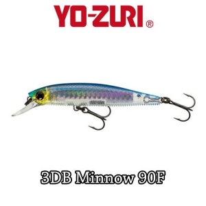 Vobler Yo-Zuri 3DB Minnow 9cm 9.5g Floating PCR - Img 2