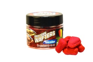 Wafters Benzar Pro Corn Bicolor 14mm, momeală critic echilibrată cu aspect natural de porumb și contrast bicolor pentru pescuit eficient la crap.