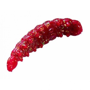 Berkley PowerBait Power Honey Worm 3cm Red with Scales