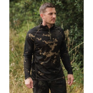 Bluza UPF 50+ Korda Kool Zip Jersey Dark Camo - Img 3