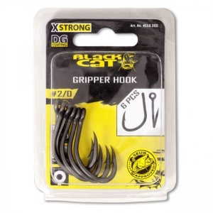 Carlig Somn Black Cat Gripper Hook DG Coating 1/0 6buc/plic - Img 2
