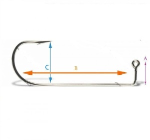 Carlige Jig VMC 9247 BN Round Bend Long Shank 50buc/plic - Img 2
