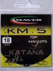 Carlige Maver IT Katana Seria Match KM5 Nickel 15buc/plic Top Maggot Nr22 - Img 2