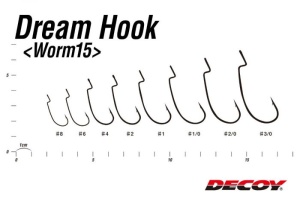 Cârlige Offset Decoy Dream Hook Worm 15 - Img 4