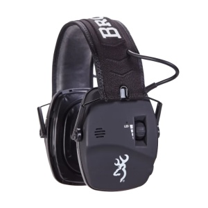 Căști antifonice active Browning BDM Electronic Black amplificare stereo profil redus