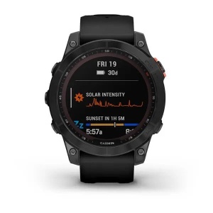Ceas Garmin Fenix 7X Solar Slate Grey Cu Curea Neagră - Img 13