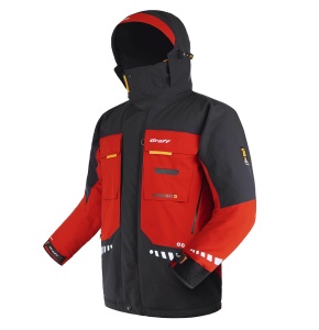 Costum tehnic de iarnă Graff WARMGUARD Winter Set 219-O-B-4, jachetă și pantalon de culoare oliv, echipat cu membrană BRATEX de 25.000mm, izolație SUBZERO, finisaj hidrofob DRY CARE și fermoare etanșe YKK AquaGuard