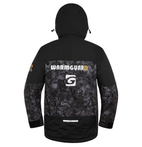 Costum tehnic de iarnă Graff WARMGUARD Winter Set 219-O-B-4 Black, jachetă și pantalon de culoare neagră, echipat cu membrană BRATEX de 25.000mm, izolație SUBZERO, finisaj hidrofob DRY CARE și fermoare etanșe YKK AquaGuard.