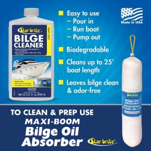 Star Brite Heavy Duty Bilge Cleaner – Soluția inteligentă pentru o santină impecabilă, eliminând mirosurile și reziduurile de hidrocarburi cu efort minim în timpul navigării.