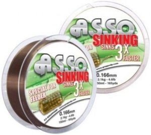 Fir Monofilament Asso Sinking 3X Feeder Brown 150m
