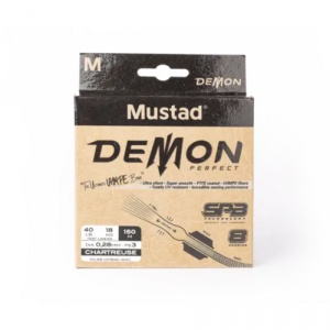 Fir Textil Mustad Demon Perfect Braid 8 Chartreuse 150m - Img 2
