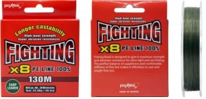 Fir Textil Pokee Fighting Braid X8 PE Carp Leader Moss Green 130m