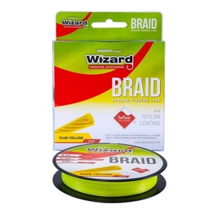 Fir Textil Teflonat Wizard Braid Fluo Yellow 135m
