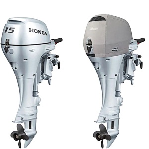 Husa Cap Motor Honda Ventilata Oceansouth, Motor 2 Cilindri 15-20 CP, An 2002-Prezent, Gri H35-V