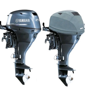 Husa Cap Motor Yamaha Ventilata Oceansouth, F25G F25C (2017+) / F15C F20B (2023+), 2 Cilindri 432cc, Gri