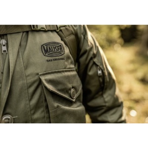Jachetă de vânătoare verde măsliniu Mauser Stalker Field Dull Olive mărimea L, XL cu buzunar mare pentru vânat.