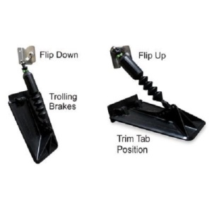 Kit ridicare flapsuri Nauticus PR500 – Sistem manual de retractare pentru Smart Tabs și Mobster Tabs, operare în 2 poziții fără scule, protecție maximă în ape mici