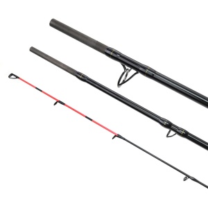 Lansetă Formax Aries Feeder 3.60m 100g – Detaliu blank cu finisaj modern, prezentând setul de 3 vârfuri interschimbabile pentru adaptare rapidă la orice condiții de pescuit.