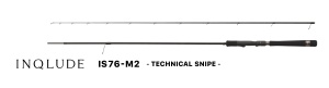 Lansetă de spinning premium Zenaq INQLUDE IS76-M2 Technical Snipe 231cm 4-21g – Blank din carbon ultra-rafinat realizat manual în Japonia, echipat cu tehnologie RG Guide System (inel de plecare RG10), mandrină ergonomică Hexagon Reel Seat 15 și inele term