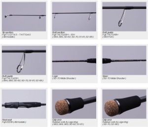 Lanseta Zenaq Spirado Blackart S2-68 Dragger 2.03m 3.5-14g Fast 1 buc - Img 2