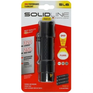 Lanterna Ledlenser Solidline SL6 de 320 lumeni cu focalizare AFS și carcasă din aluminiu