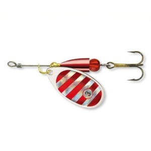 Lingurita Rotativa Cormoran Bullet Silver-Red-Tiger nr.2 4g