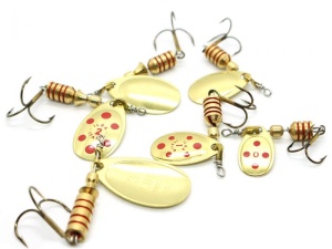 Lingurita Rotativa Ilba Tondo Decorated Gold/Red Nr 3 7g - Img 6