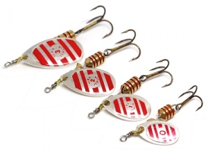 Lingurita Rotativa Ilba Tondo Decorated Zebra Silver/Red Nr3 7g - Img 5