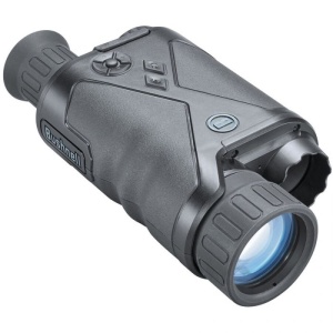Monocular Night Vision Bushnell Equinox Z2 4.5x cu iluminator IR integrat și înregistrare video Full HD, utilizabil zi și noapte.