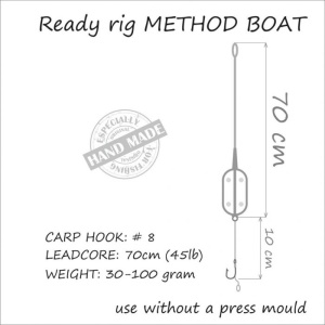 Montura Orange Carp Rig Method Boat 30g - Img 3