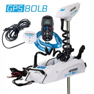 Motor Electric Watersnake Geo-Spot GPS SW 80lb 24V Shaft Electric Bow Mount Trolling Motor